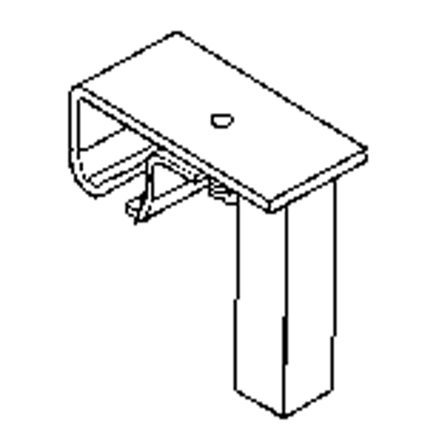 Track Bracket for Floor Support Hardware Distribution Élite MP