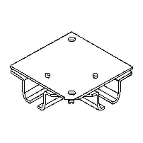 Ceiling Mount Curtain Partition 90° Corner Connector Distribution Élite MP