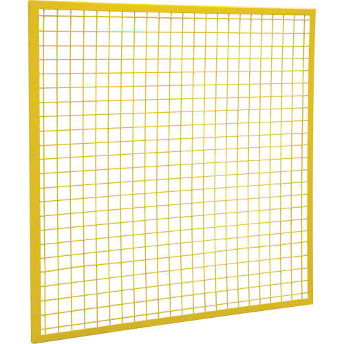 Composantes pour partitions & cloisons grillag&eacute;es - Panneaux, 4' h x 4' la, Jaune Distribution Élite MP