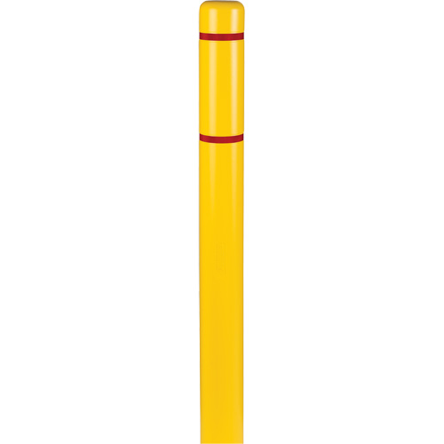 Polyethylene Bollard Covers, 4-1/2" Dia. x 52" L, Yellow Distribution Élite MP
