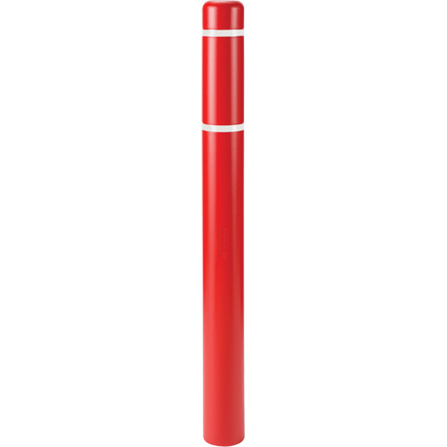 Polyethylene Bollard Covers, 6-5/8" Dia. x 60" L, Red Distribution Élite MP