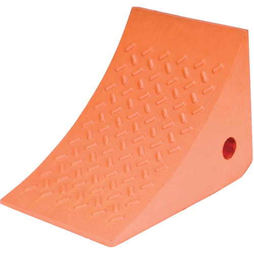 Wheel Chocks, Urethane, Orange, 8" W x 11" D x 8" H Distribution Élite MP