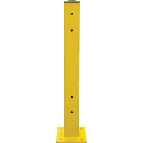 Double Guard Rail Post, Steel, 5" L x 44" H, Safety Yellow Distribution Élite MP