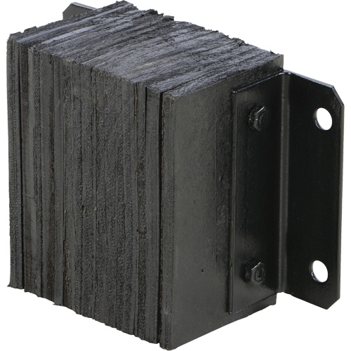 Butoir de quai lamell&eacute;, Horizontal, Caoutchouc, 12" la x 6" p x 10" h Distribution Élite MP