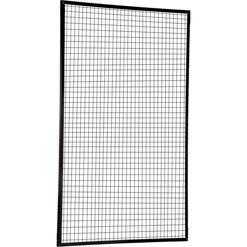 Adjustable Perimeter Guard Panel, 8' H x 5' W, Black Distribution Élite MP