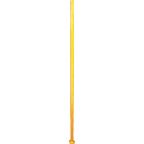 Poteau de protection p&eacute;rim&eacute;trique ajustable, 4" la x 96" h, Jaune Distribution Élite MP
