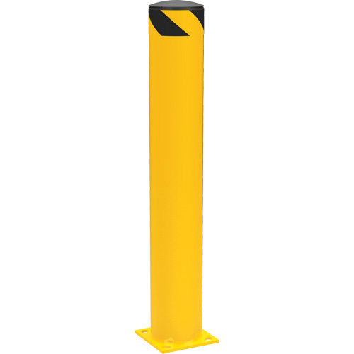 Bornes de s&eacute;curit&eacute; tubulaire, Acier, 42" h x 6-5/8" la, Jaune Distribution Élite MP