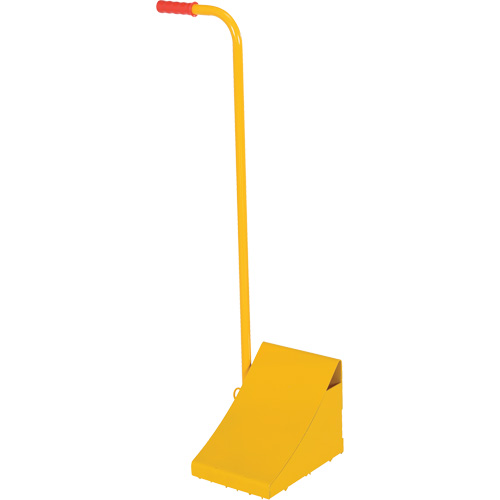 Ergo Handle Wheel Chock, Steel, Yellow, 8" W x 10-3/4" D x 9-1/8" H Distribution Élite MP