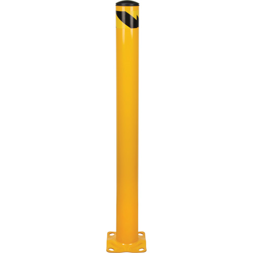 Butoir, Acier, 48" h x 4-1/2" la, Jaune Distribution Élite MP