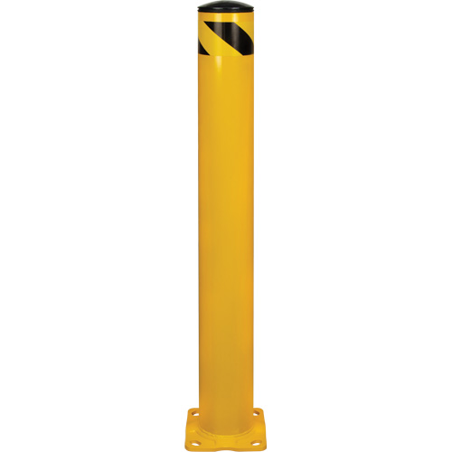 Butoir de s&eacute;curit&eacute;, Acier, 42" h x 5-1/2" la, Jaune Distribution Élite MP