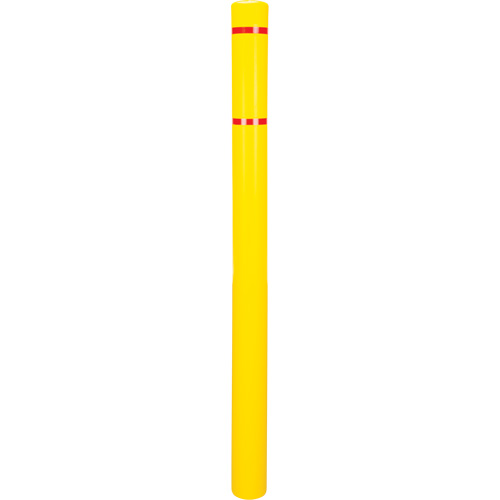 Capuchon en poly&eacute;thyl&egrave;ne pour borne de protection, 4-1/2" dia. x 64" l, Rouge/Jaune Distribution Élite MP