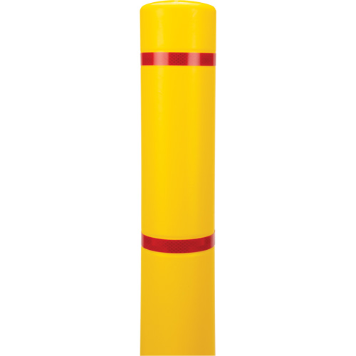 Capuchon en poly&eacute;thyl&egrave;ne pour borne de protection, 4-1/2" dia. x 64" l, Rouge/Jaune Distribution Élite MP