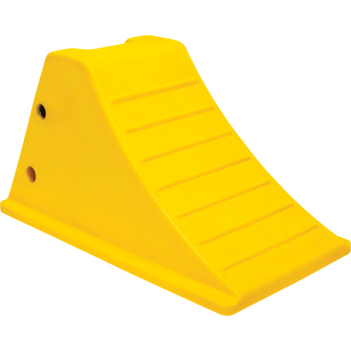Cales de roue avec surface antid&eacute;rapante en aluminium, Polyur&eacute;thane, Jaune s&eacute;curit&eacute; OSHA, 11-1/4" la x 21" p x 12-1/4" h Distribution Élite MP