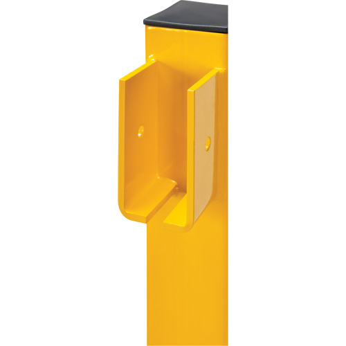 In-Line Post for Light-Duty Guard Rails, Steel, 42" H, Safety Yellow Distribution Élite MP
