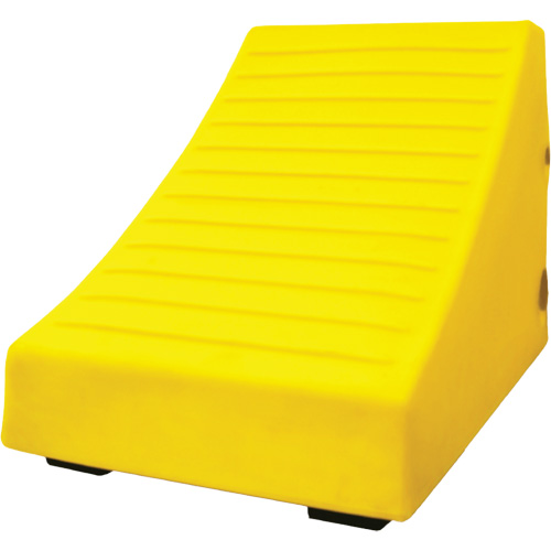 400 Ton Large Equipment Wheel Chock with Handle & Hole, Urethane, Yellow Distribution Élite MP