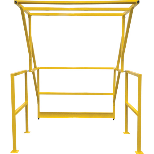 Barri&egrave;re de s&eacute;curit&eacute; pour mezzanine, 70" lo x 77" ha, 78" &eacute;lev&eacute;e, Jaune Distribution Élite MP