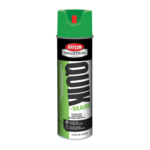 Peinture de marquage industrielle &agrave; base d'eau pour le travail en hauteur Quik-Mark, 17 oz, Canette a&eacute;rosol Distribution Élite MP