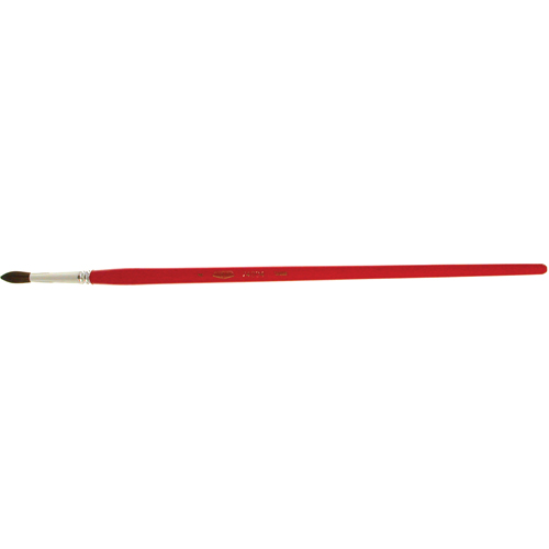 Pinceau de forme ronde pour marquage, Largeur de la brosse de 7/32", Soie de chameau, Manche &agrave; Bois Distribution Élite MP
