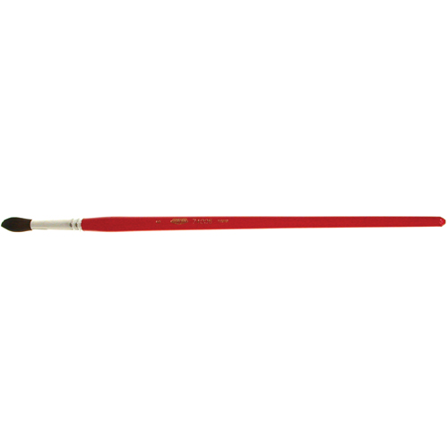 Pinceau de forme ronde pour marquage, Largeur de la brosse de 9/32", Soie de chameau, Manche &agrave; Bois Distribution Élite MP