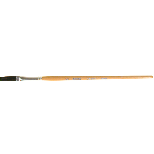 Pinceau une passe, Largeur de la brosse de 1/4", Soie de bœuf, Manche &agrave; Bois Distribution Élite MP