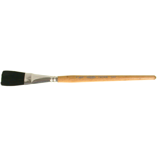 Pinceau une passe, Largeur de la brosse de 3/4", Soie de bœuf, Manche &agrave; Bois Distribution Élite MP