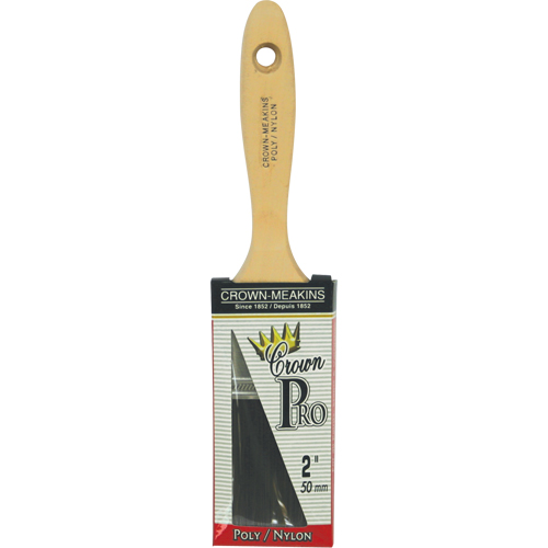 Straight Pro Paint Brush, Poly/Nylon, Wood Handle, 2" Width Distribution Élite MP
