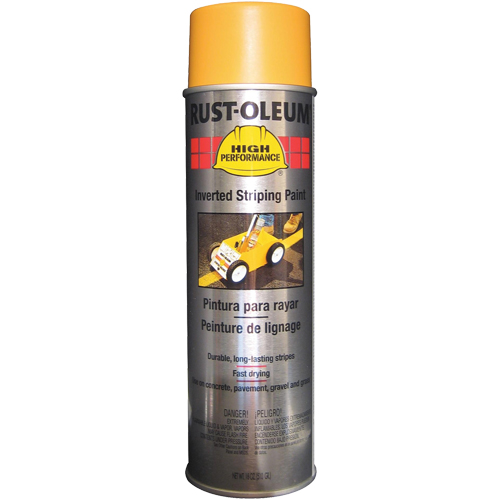 Peinture de traçage en a&eacute;rosol syst&egrave;me 2300 haute performance applicable en position invers&eacute;e, Jaune, 18 oz, Canette a&eacute;rosol Distribution Élite MP