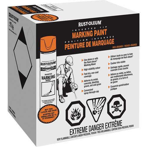 Peinture de marquage renvers&eacute; en a&eacute;rosol, Canette a&eacute;rosol Distribution Élite MP