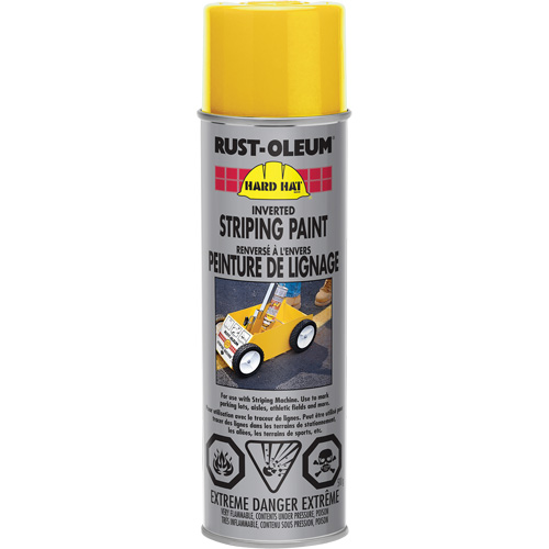 Inverted Striping Paint Spray, Yellow, Aerosol Can Distribution Élite MP