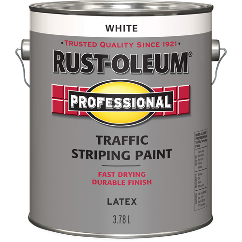 Traffic Striping Paint, White, 3.78 L, Jug Distribution Élite MP