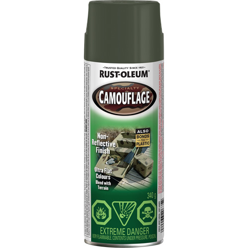 Specialty Camouflage Paint, Aerosol Can, Army Green Distribution Élite MP