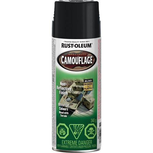 Peinture de camouflage Sp&eacute;cialit&eacute;, Canette a&eacute;rosol, Noir Distribution Élite MP