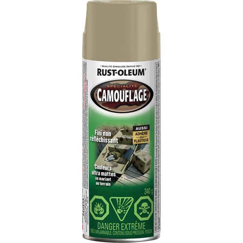Specialty Camouflage Paint, Aerosol Can, Khaki Distribution Élite MP