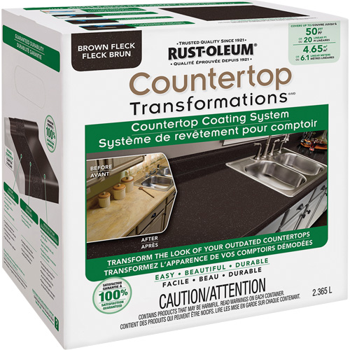 Countertop Transformations&reg; Fleck Countertop Coating System, 2.37 L, Kit, Brown Fleck Distribution Élite MP