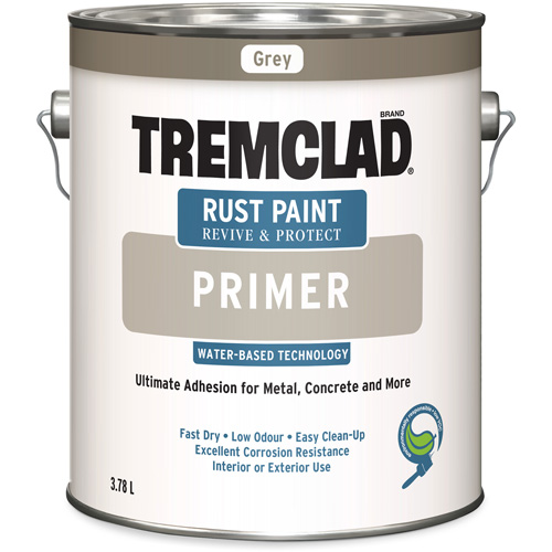 Appr&ecirc;t antirouille &agrave; base d'eau Tremclad, 3,78 L, Gallon, Gris Distribution Élite MP