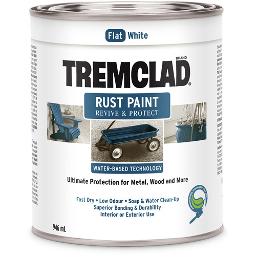 Tremclad&reg; Water-Based Rust Paint, 946 ml, Can, White Distribution Élite MP