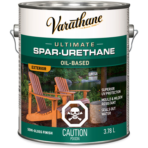 Fini diamant pour bois Varathane ext&eacute;rieur, 3,78 L, Transparent, Semi-brillant Distribution Élite MP