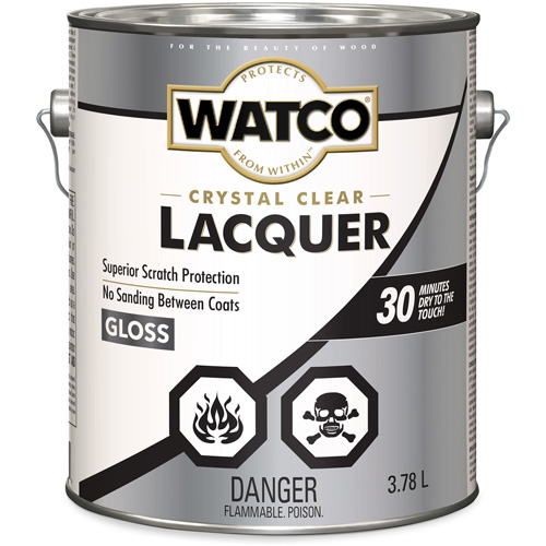 Laque pour bois Watco, 3,78 L, Transparent, Brillant Distribution Élite MP
