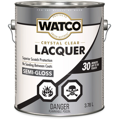 Laque pour bois Watco, 3,78 L, Transparent, Semi-brillant Distribution Élite MP
