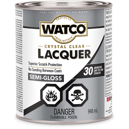 Watco&reg; Lacquer Wood Finish, 946 ml, Clear, Semi-Gloss Distribution Élite MP