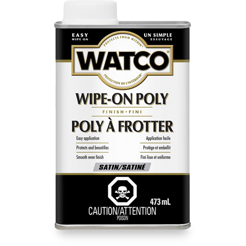 Watco&reg; Wipe-on Poly Stain, 473 ml, Clear, Satin Distribution Élite MP