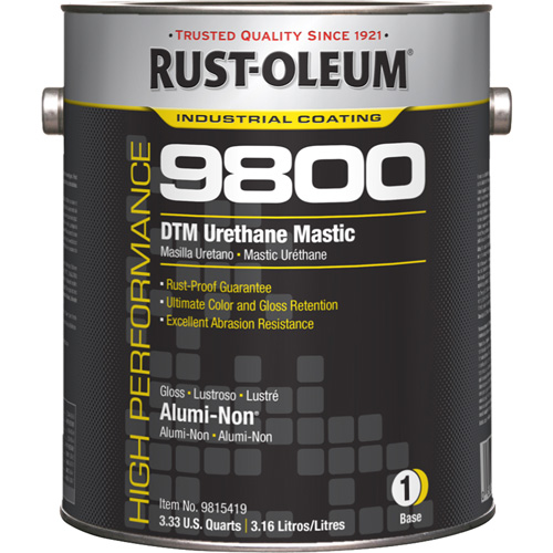 Syst&egrave;me de mastic &agrave; lur&eacute;thane 9800 DTM, 1 gal., Alumi-Non, Brillant Distribution Élite MP