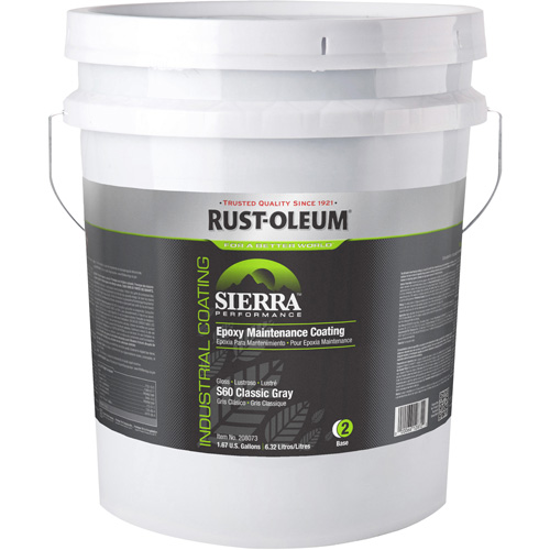Composant de base pour rev&ecirc;tement de plancher Sierra Performance S40, 5 gal., &agrave; l'eau, Tr&egrave;s brillant, Gris Distribution Élite MP