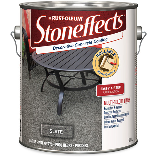 Rev&ecirc;tement de b&eacute;ton d&eacute;coratif Stoneffects, 3,4 L, &agrave; solvants, Textur&eacute;, Gris Distribution Élite MP