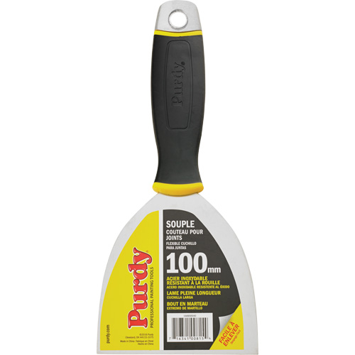 Couteau &agrave; joints de premi&egrave;re qualit&eacute;, Lame Acier inoxydable, Largeur 4", Manche Plastique Distribution Élite MP
