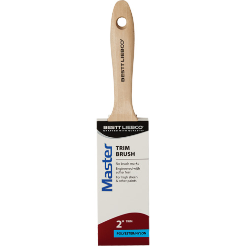 Master Trim Brush, Poly/Nylon, Wood Handle, 2" Width Distribution Élite MP