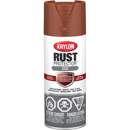 Rust Protector&reg; Enamel Paint, Red Oxide Primer, Very Flat, 12 oz., Aerosol Can Distribution Élite MP
