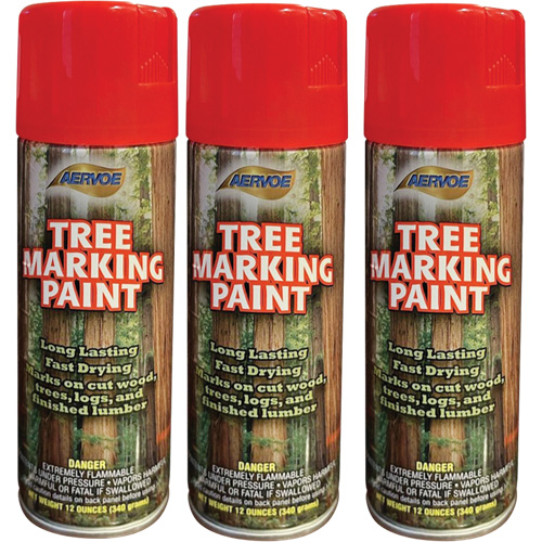 Aervoe 690 Fluorescent Tree Marking Paint, Fluorescent Red, 16 oz. Distribution Élite MP