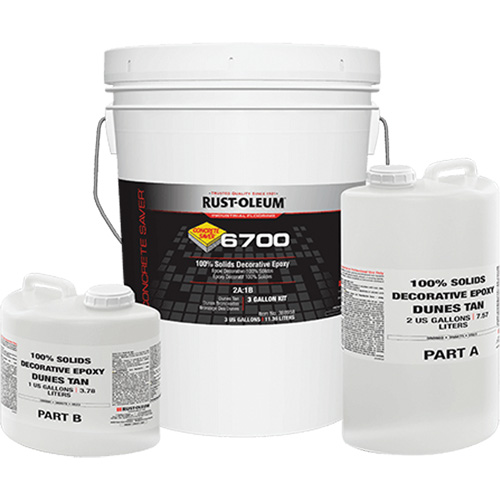 6700 100% Solids Decorative Epoxy, 3 gal., Epoxy-Based, High-Gloss, Beige Distribution Élite MP