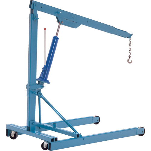 Portable Floor Cranes, 8' Lift, 1000 lbs. (0.5 tons), 70-1/2" Arm, 69-1/4" H Distribution Élite MP